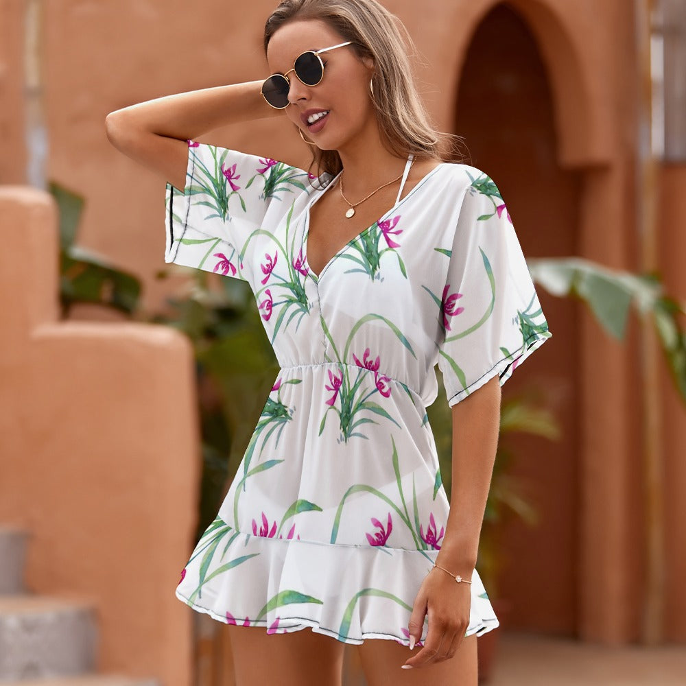 Lordela Thin Short Sleeve One Piece Dress