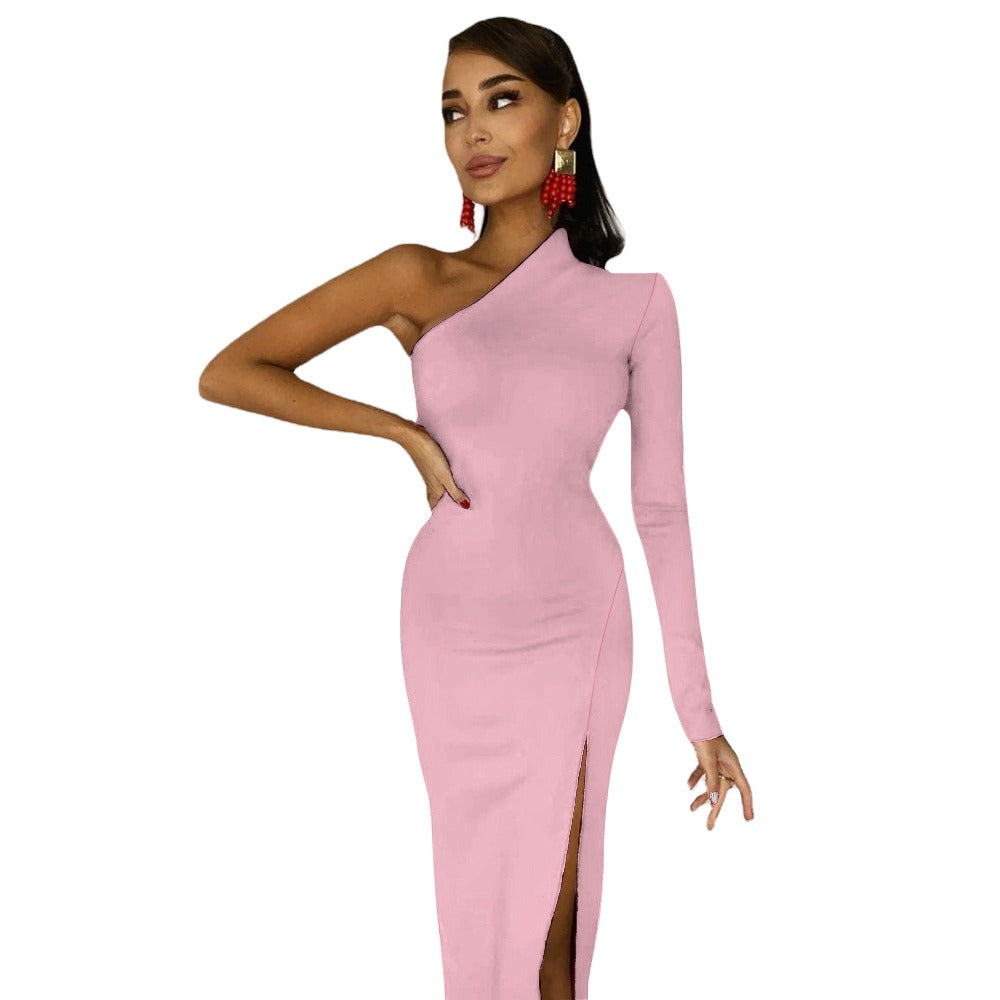 Lordela Cosmos Half Sleeve Slit Dress