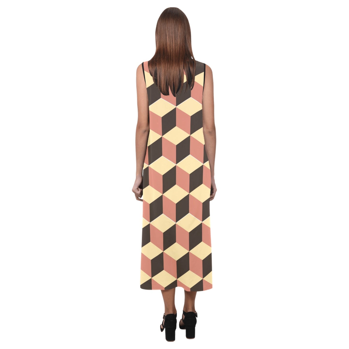 Lordela Sleeveless Open Fork Long Dress