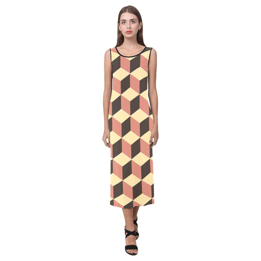 Lordela Sleeveless Open Fork Long Dress