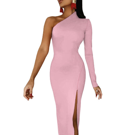 Lordela Cosmos Half Sleeve Slit Dress