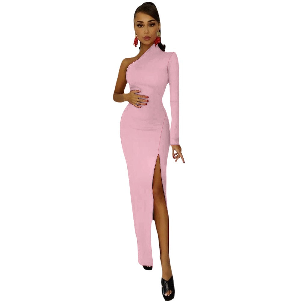 Lordela Cosmos Half Sleeve Slit Dress