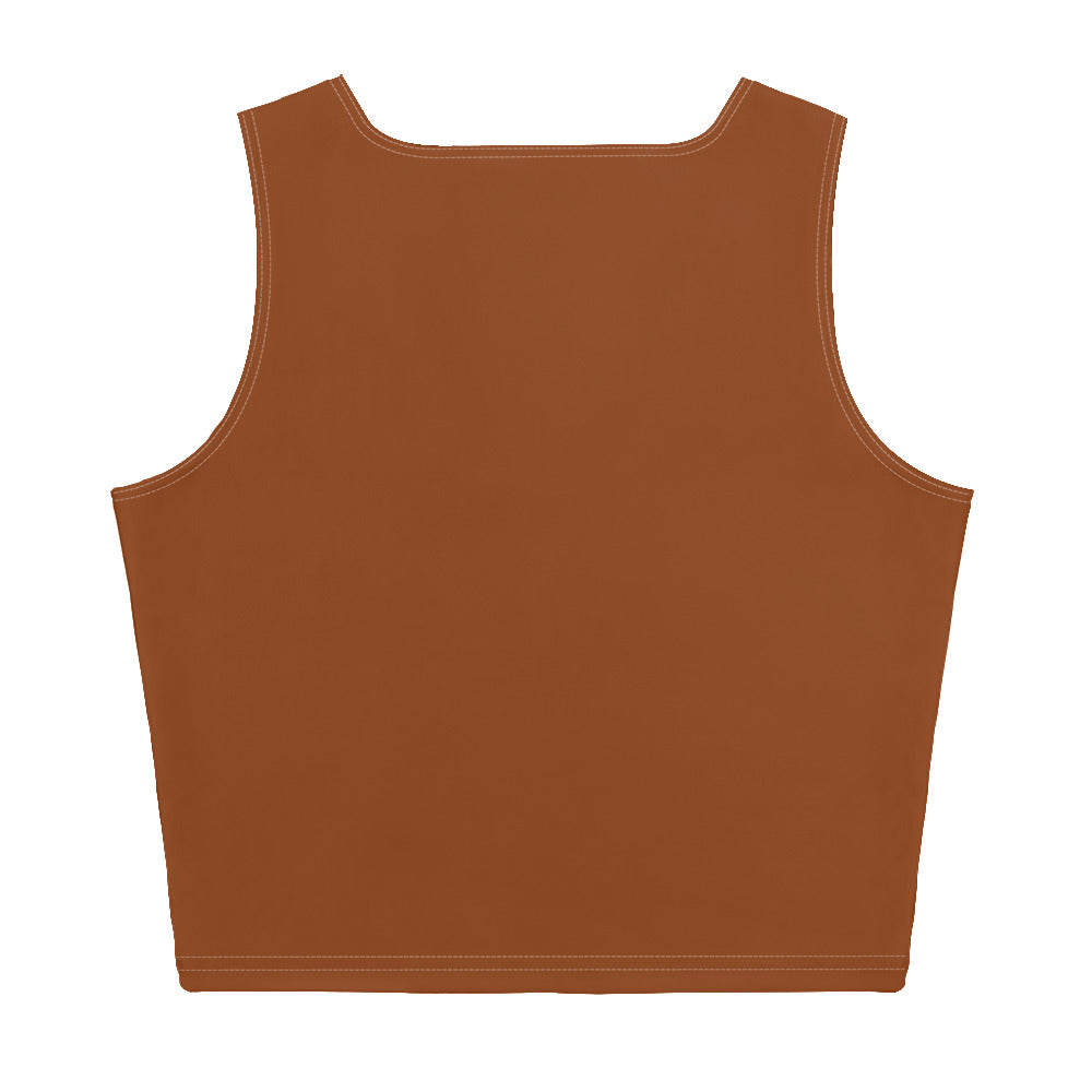 Lordela Saddle Brown Crop Top