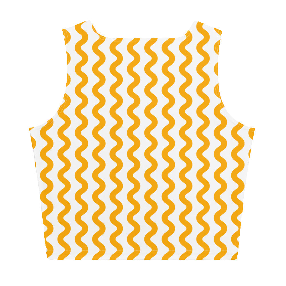 Lordela Yellow Wave Crop Top