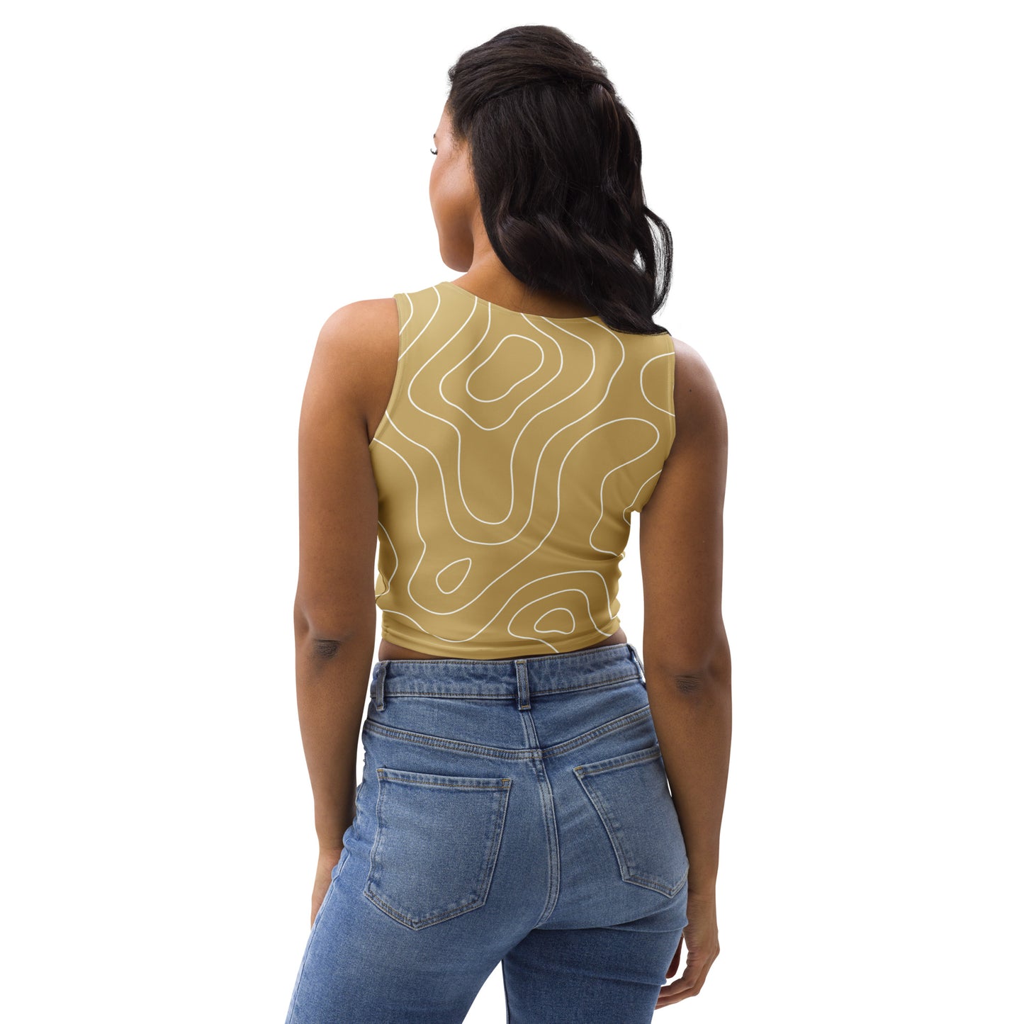 Lordela Gold Puddle Crop Top