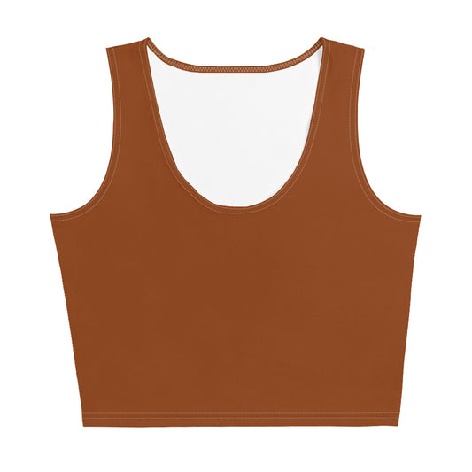 Lordela Saddle Brown Crop Top