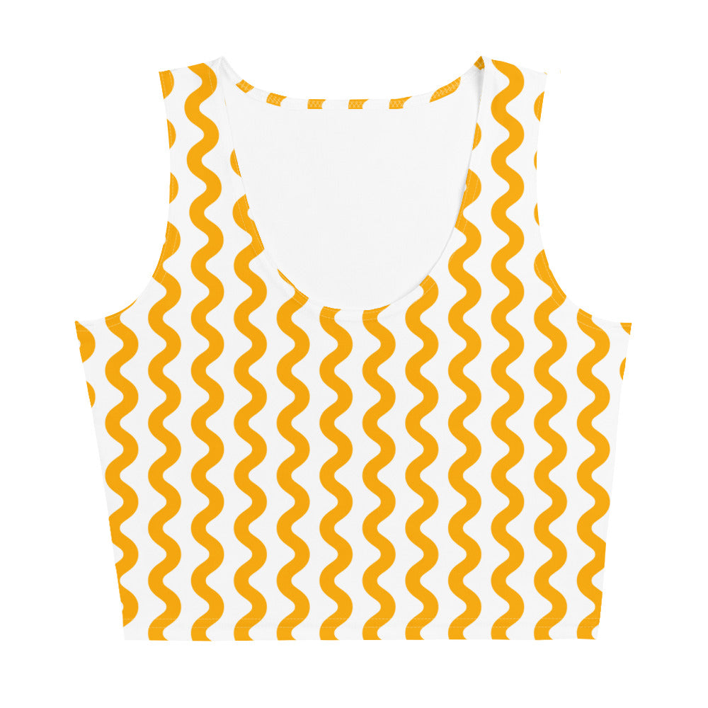 Lordela Yellow Wave Crop Top