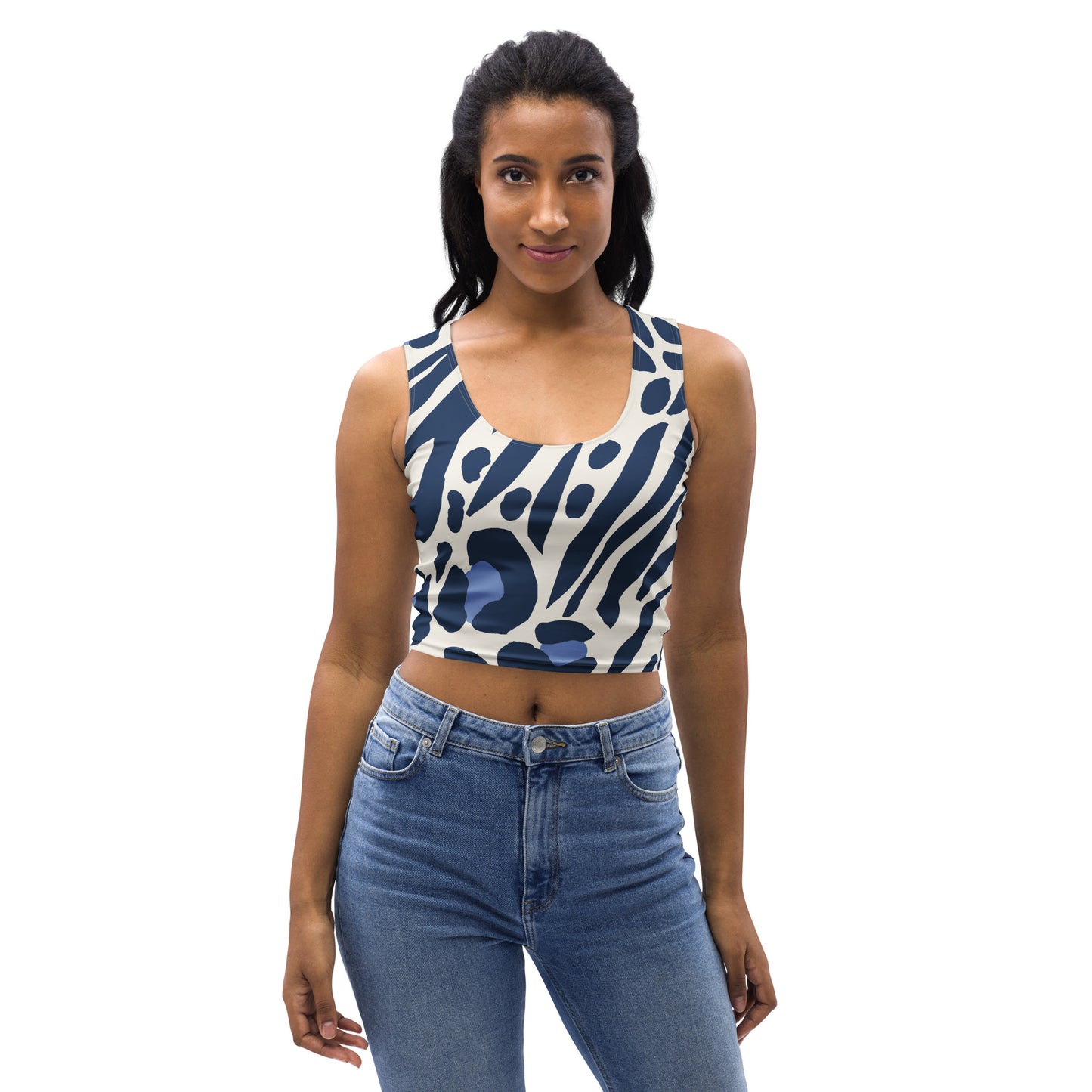 Lordela Zebra Print Crop Top