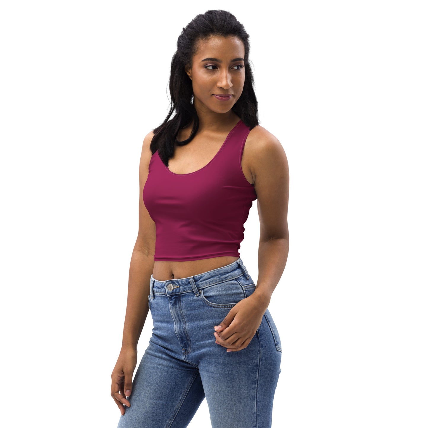 Lordela Burgundy Crop Top