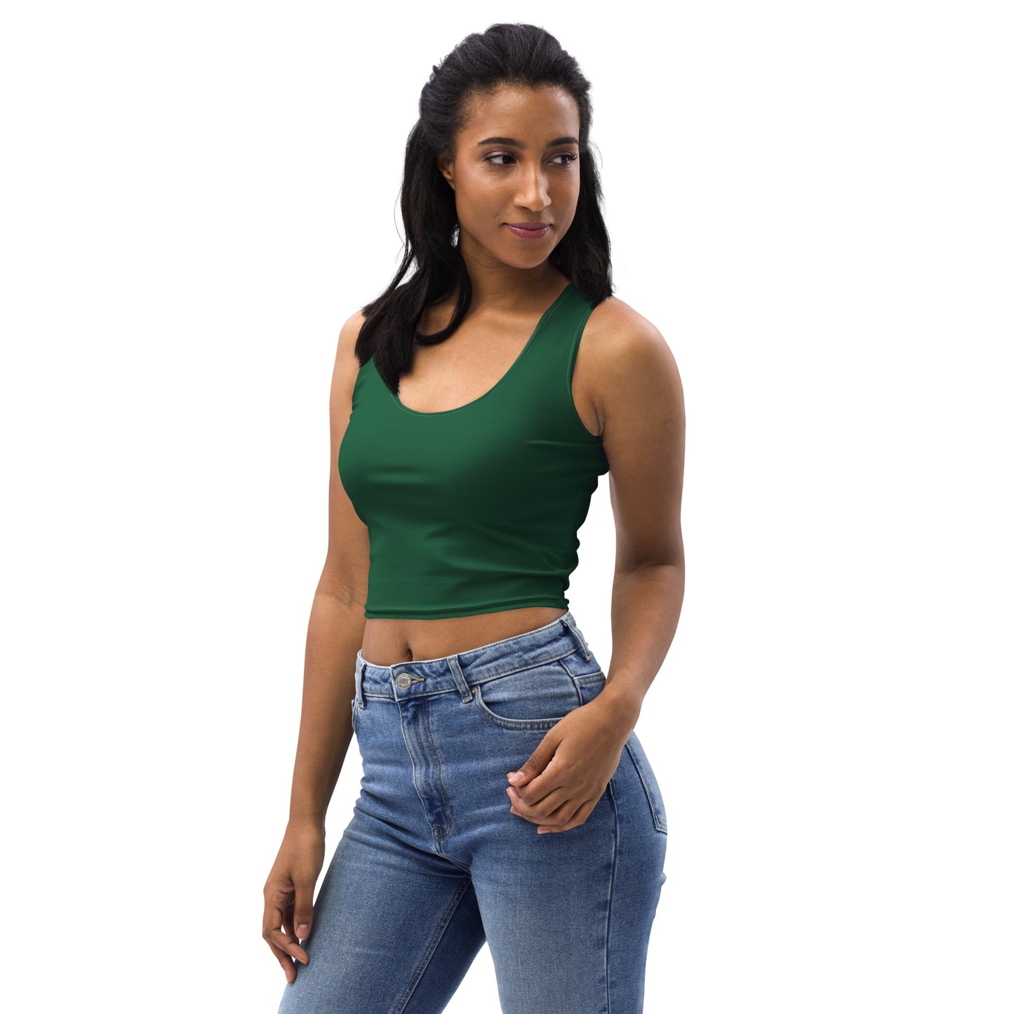 Lordela Forest Green Crop Top