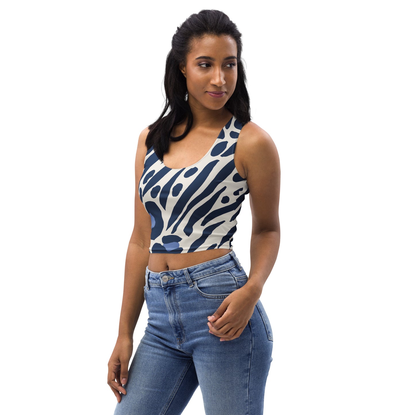 Lordela Zebra Print Crop Top