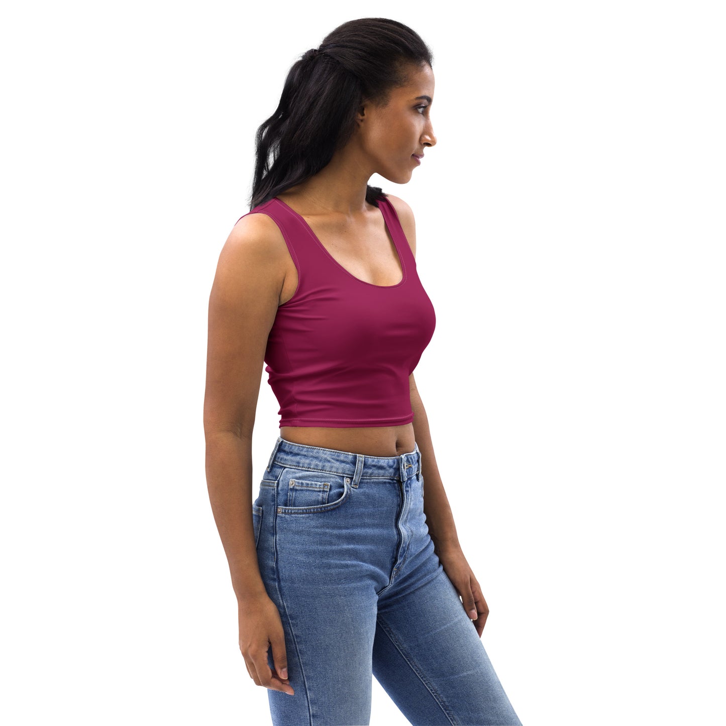 Lordela Burgundy Crop Top