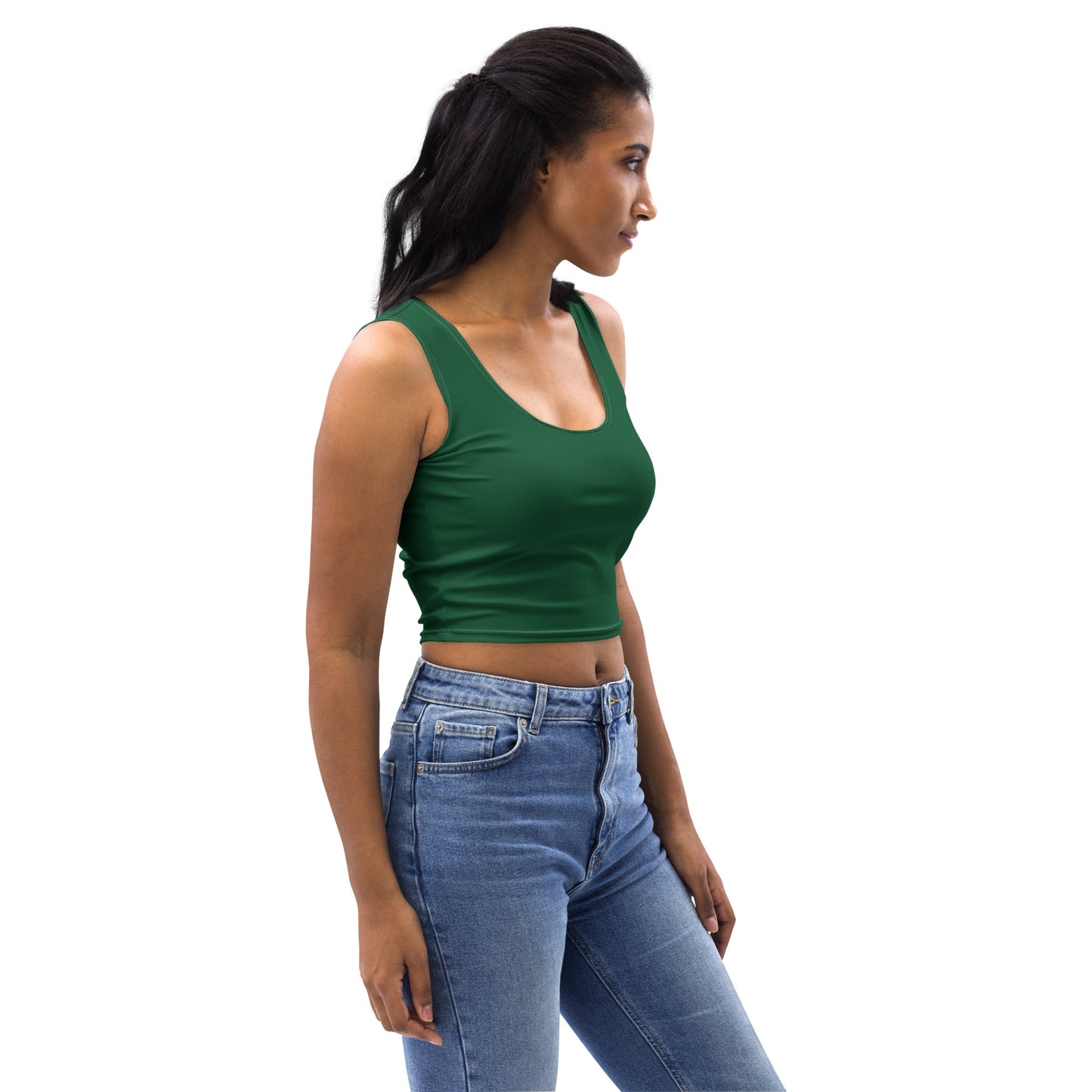 Lordela Forest Green Crop Top