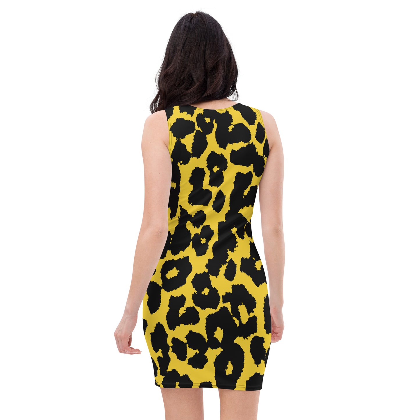 Lordela Yellow Leopard Print Dress