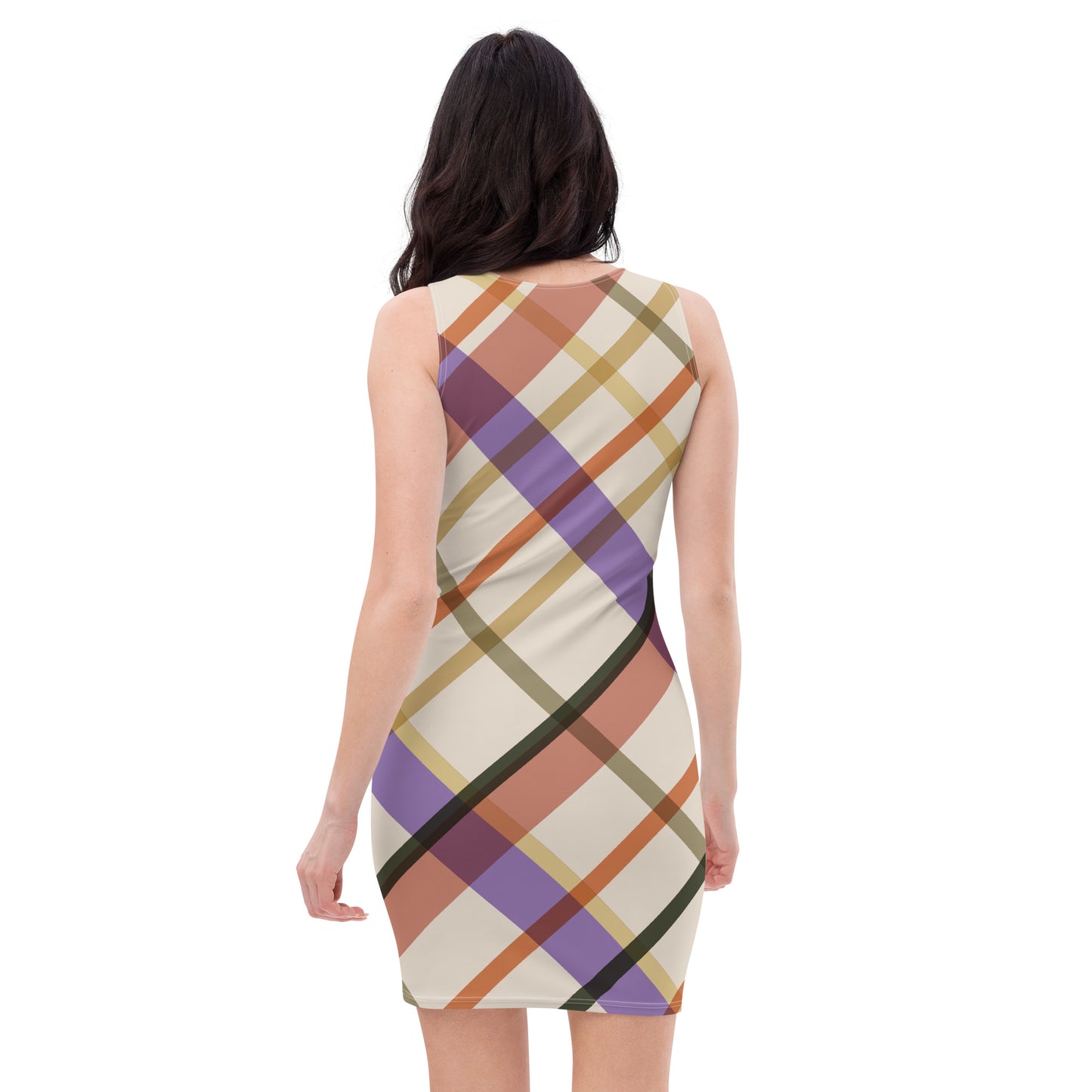 Lordela Beige Tartan Dress