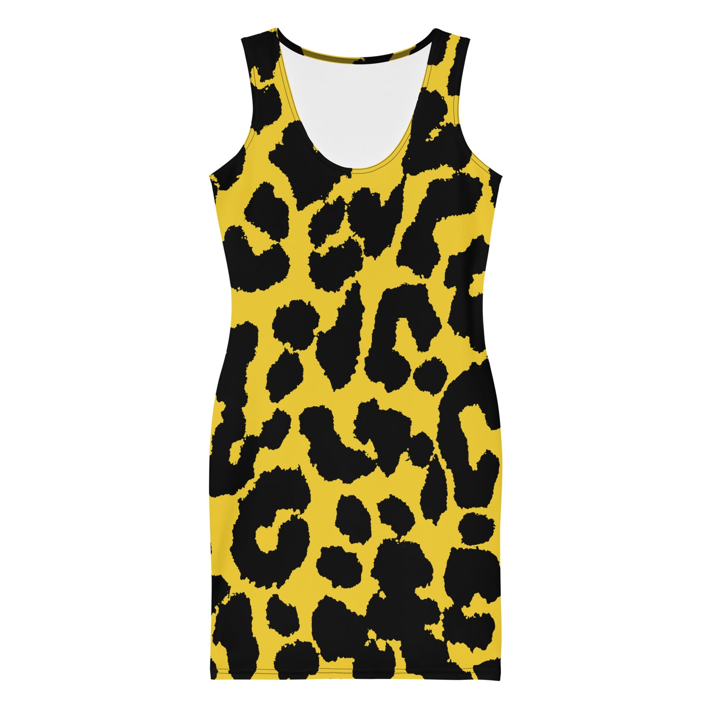 Lordela Yellow Leopard Print Dress