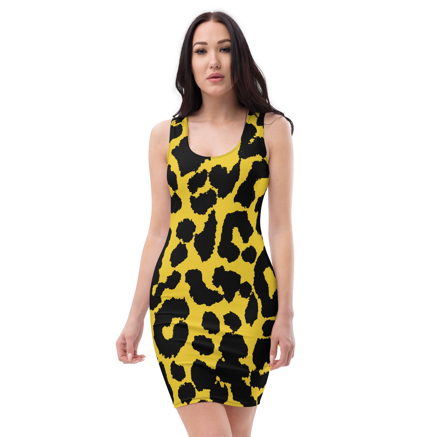 Lordela Yellow Leopard Print Dress