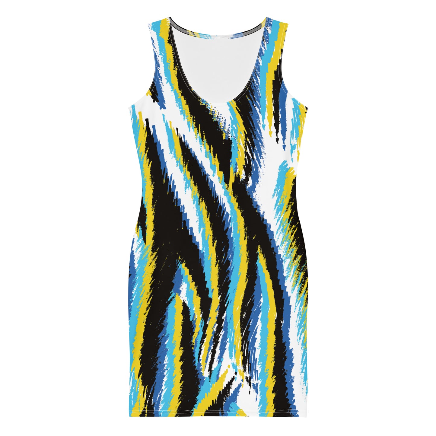 Lordela Golden Zebra Print Dress