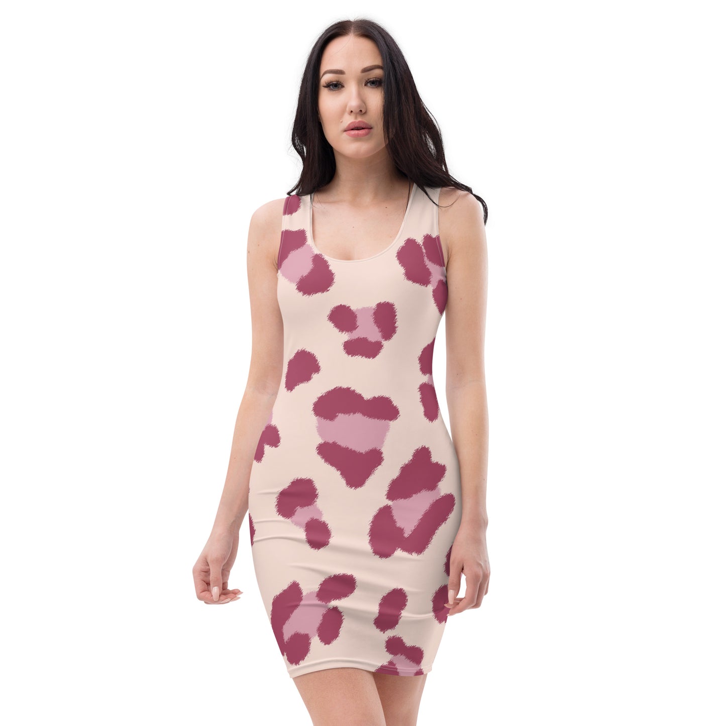 Lordela Pink Leopard Print Dress