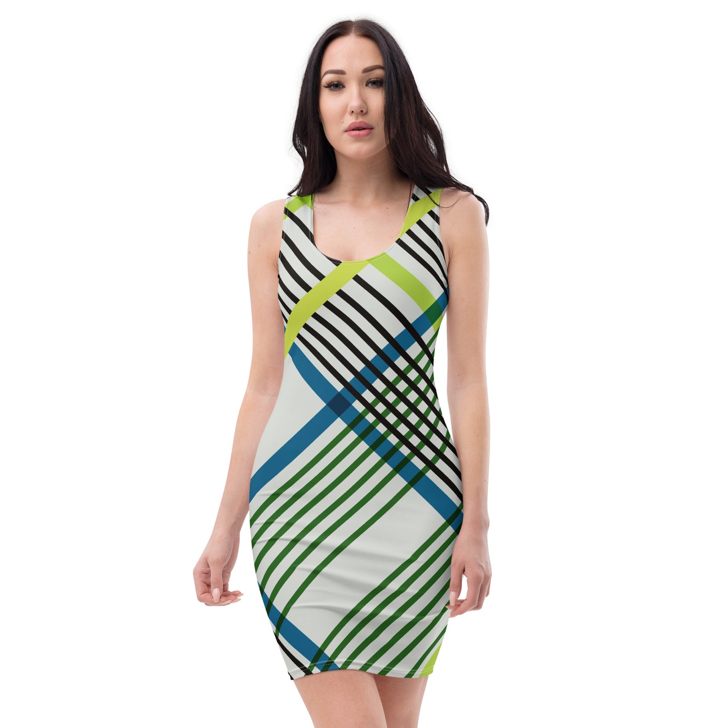 Lordela Lime Tartan Dress