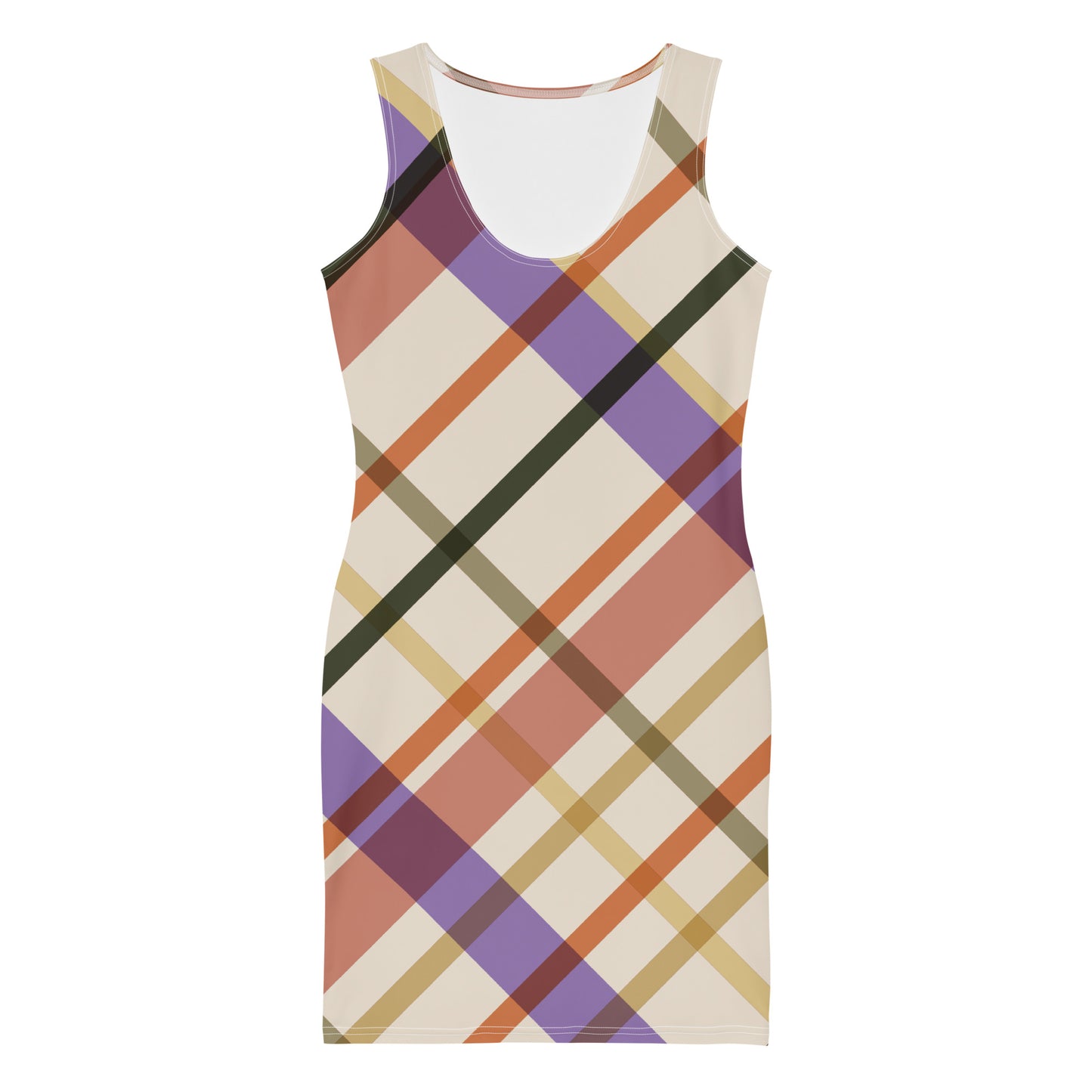 Lordela Beige Tartan Dress