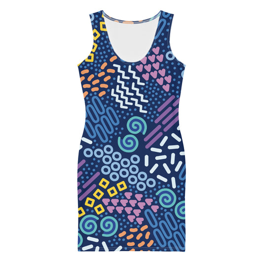 Lordela Mixed Pattern Dress