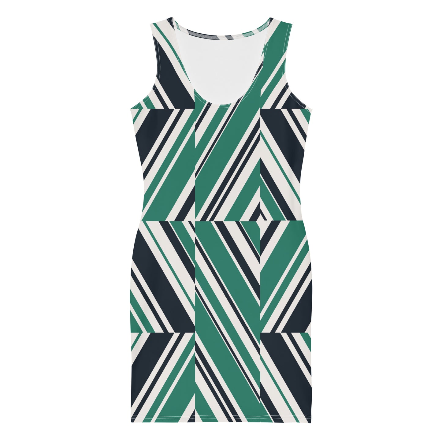 Lordela Green Pattern Dress