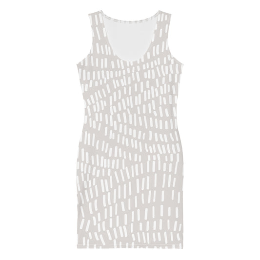 Lordela Grey Pattern Dress