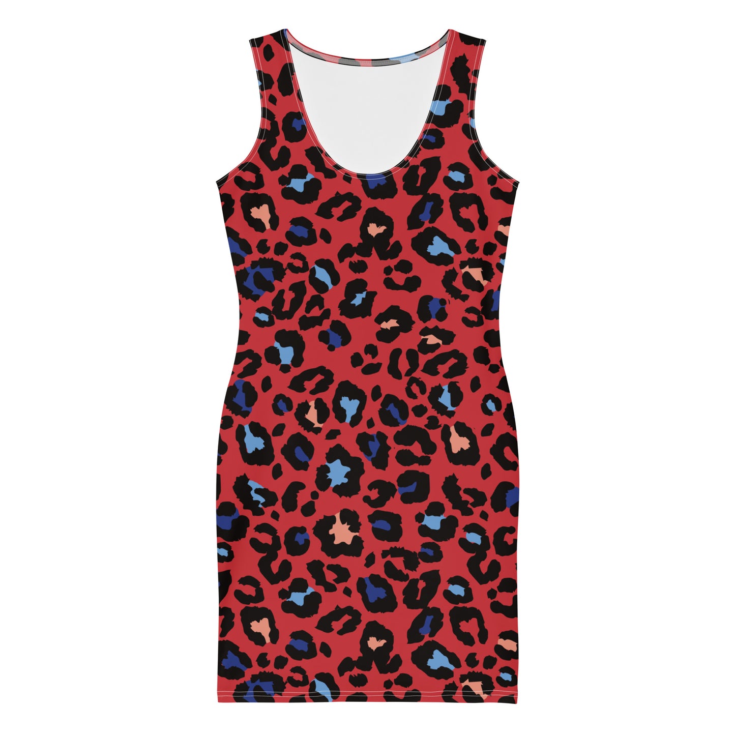 Lordela Red Leopard Print Dress