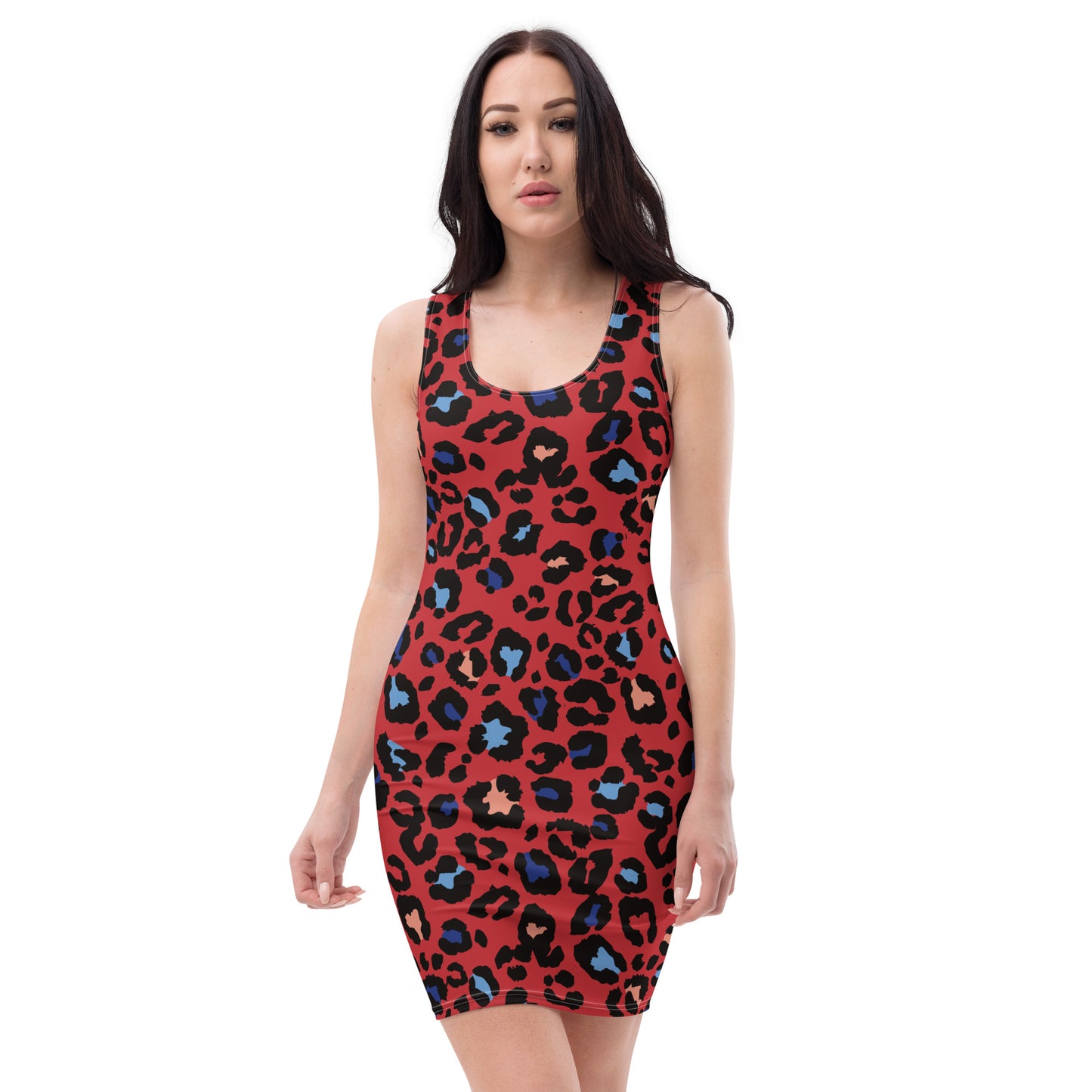 Lordela Red Leopard Print Dress