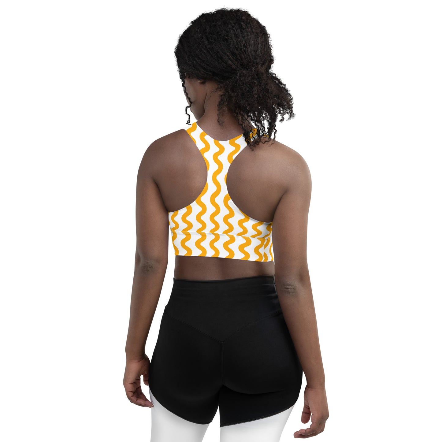 Lordela Yellow Wave Sports Bra