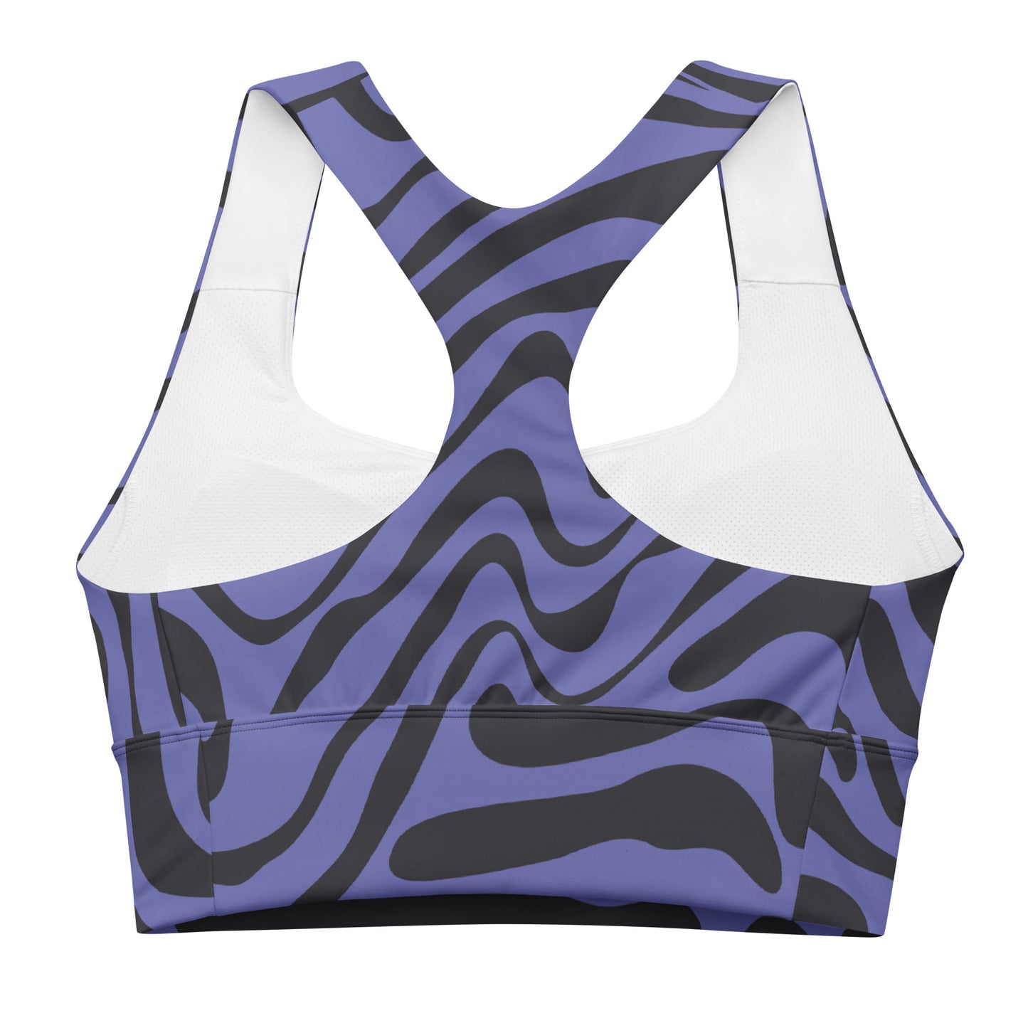 Lordela Purple Zebra Print Sports Bra