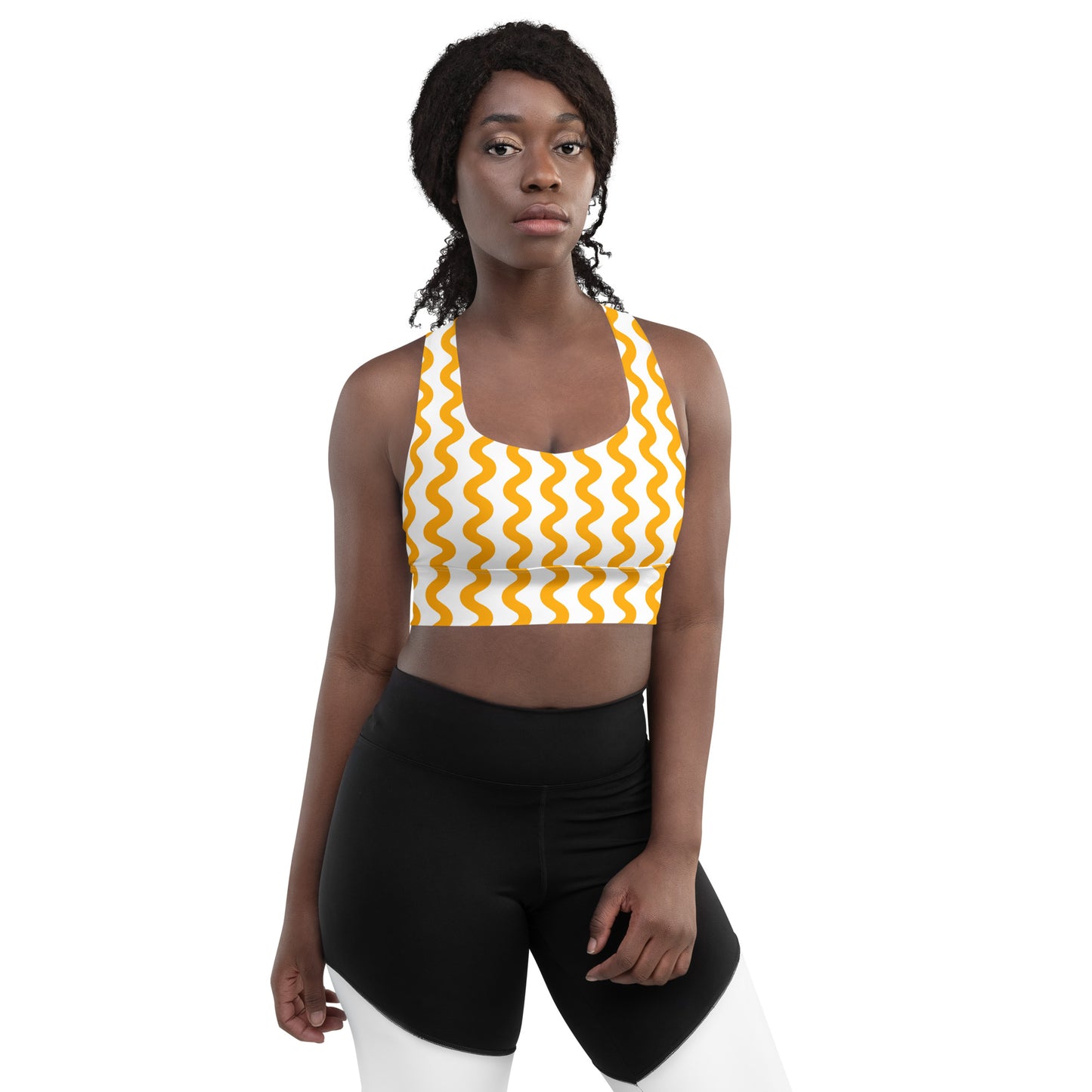 Lordela Yellow Wave Sports Bra