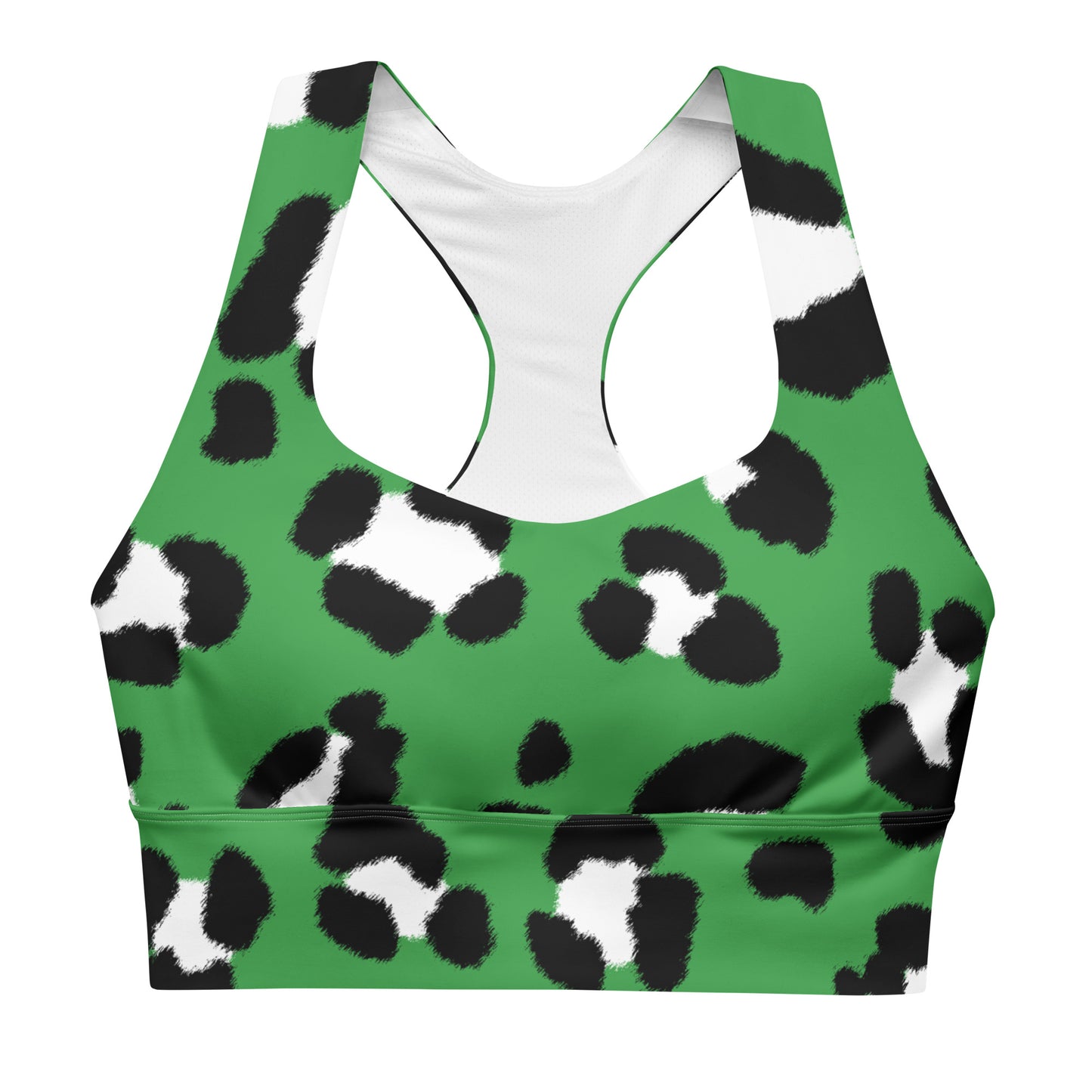 Lordela Green Leopard Print Sports Bra