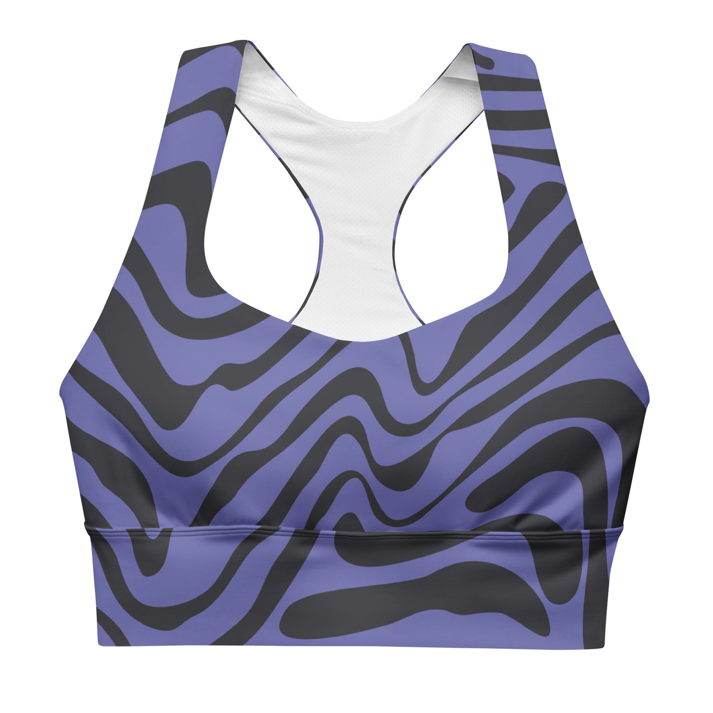 Lordela Purple Zebra Print Sports Bra