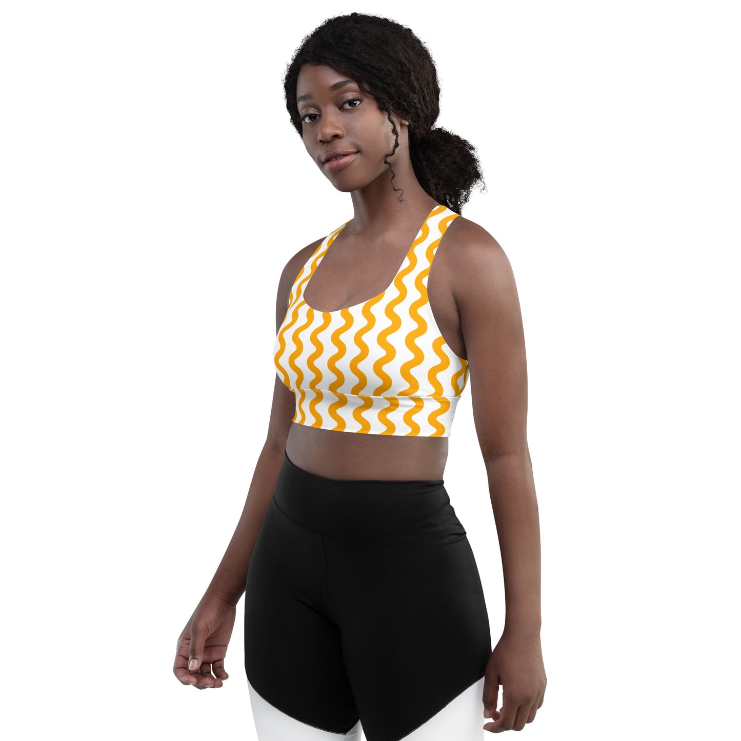 Lordela Yellow Wave Sports Bra