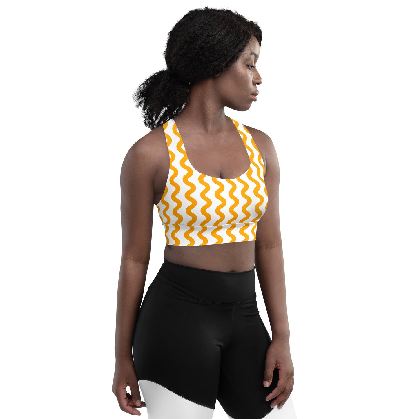 Lordela Yellow Wave Sports Bra