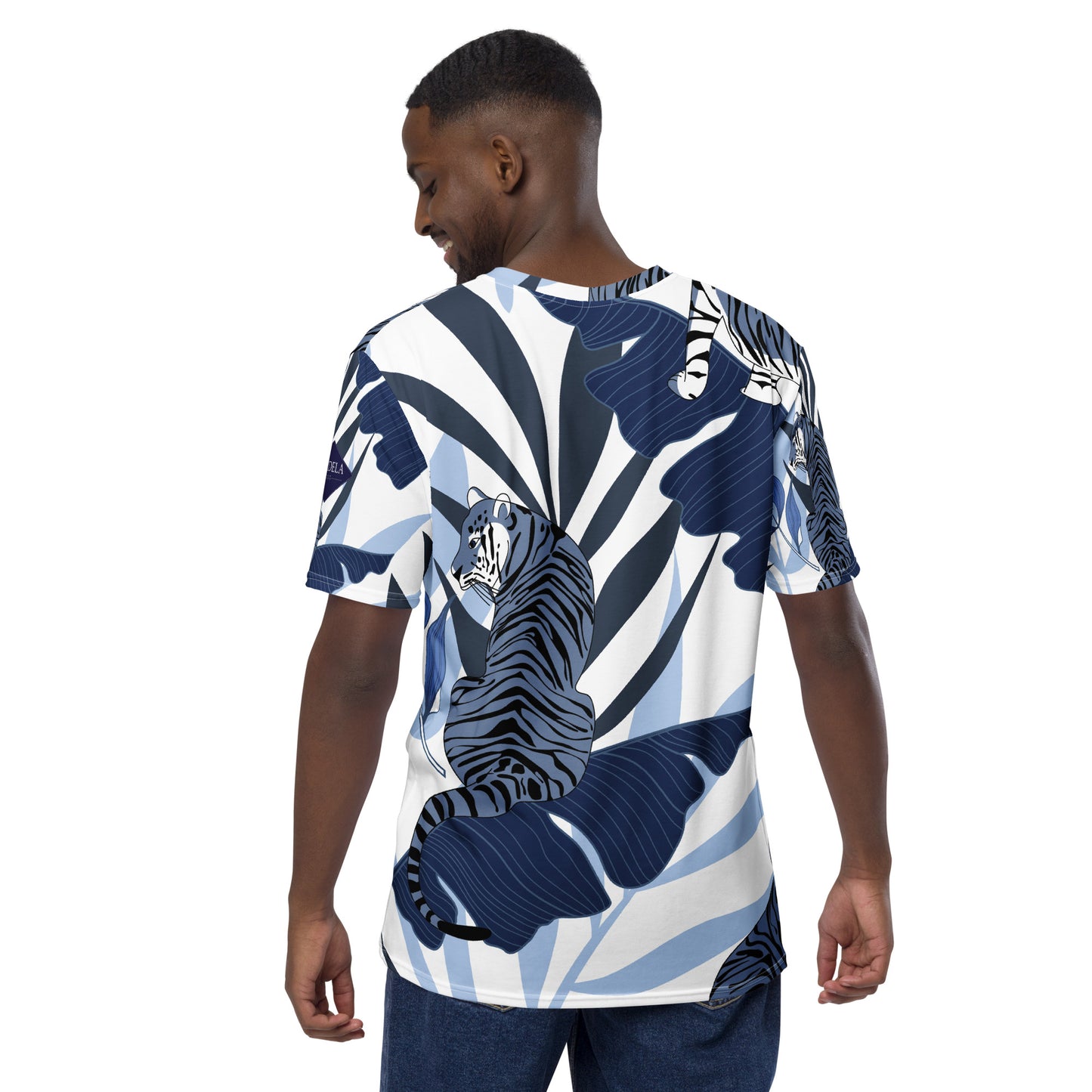 Lordela Blue Tiger All-Over Print T-Shirt