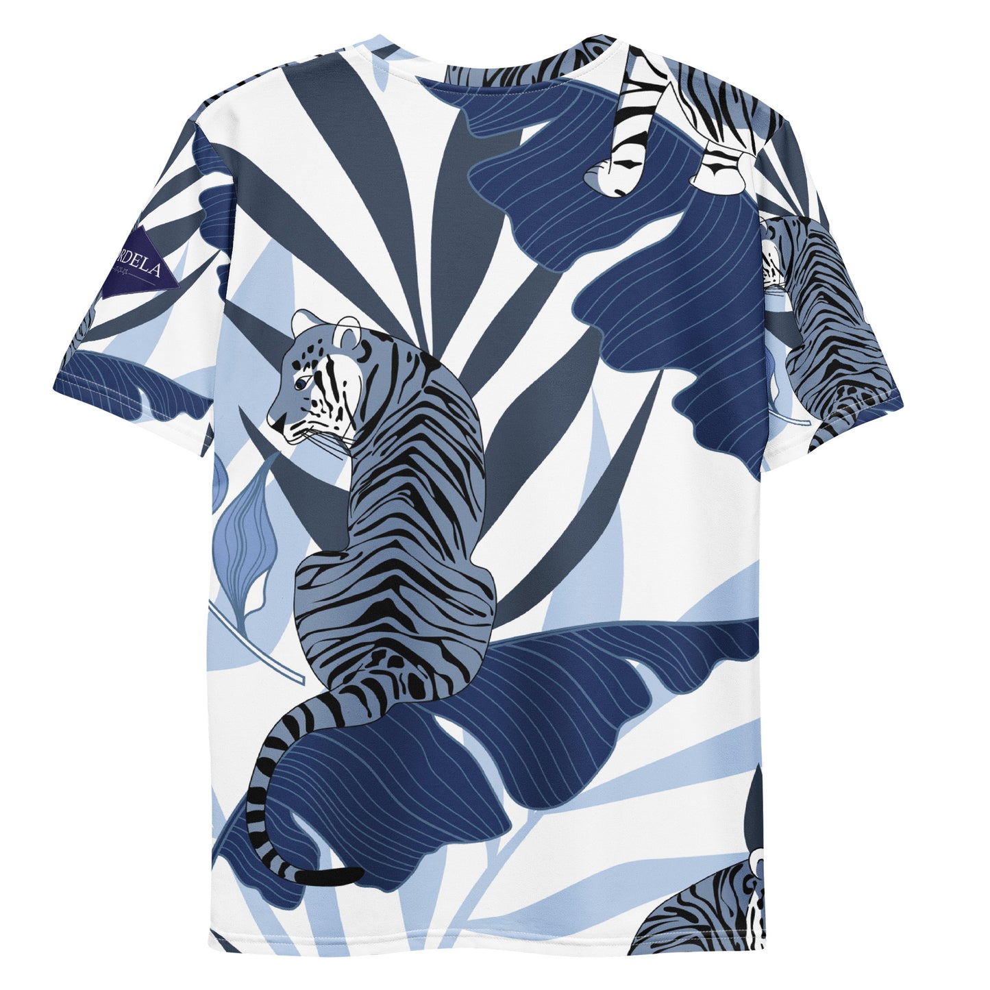 Lordela Blue Tiger All-Over Print T-Shirt