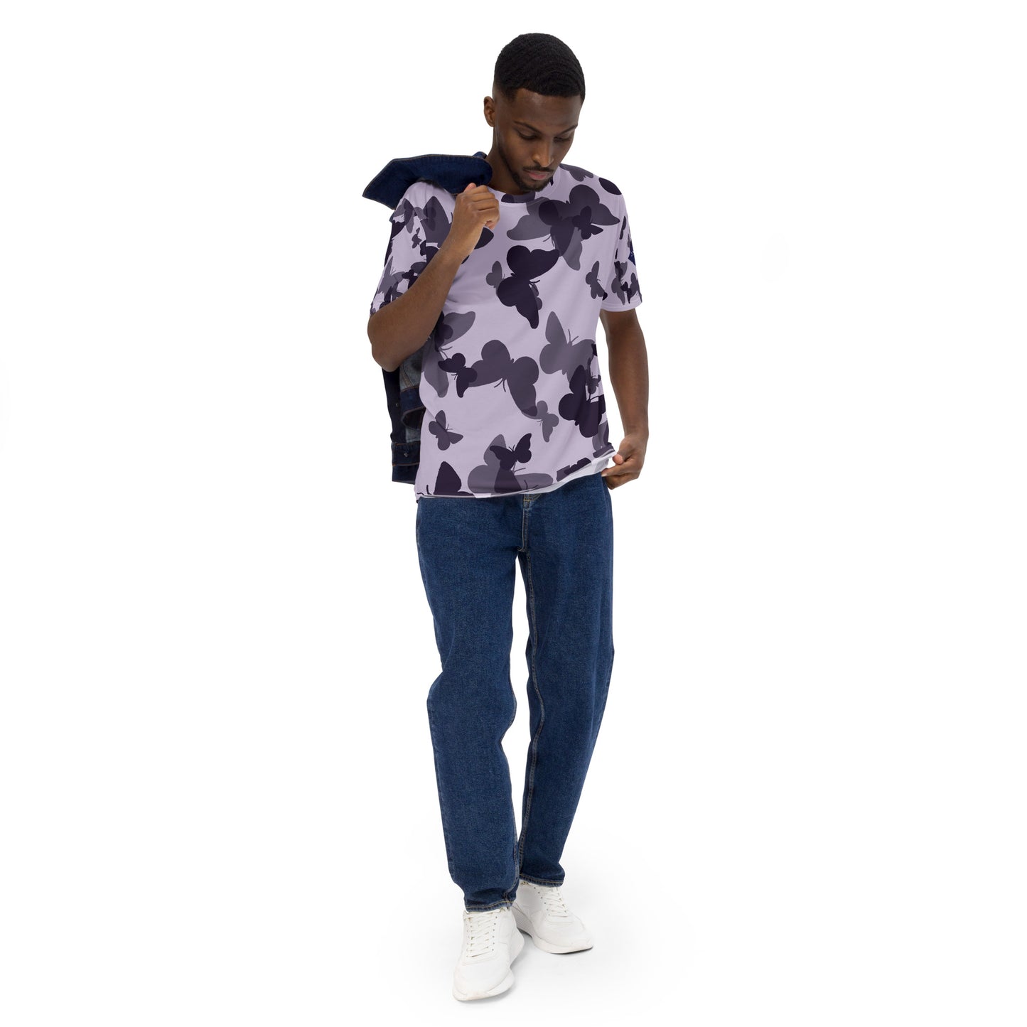 Lordela Purple Butterfly All-Over Print T-Shirt