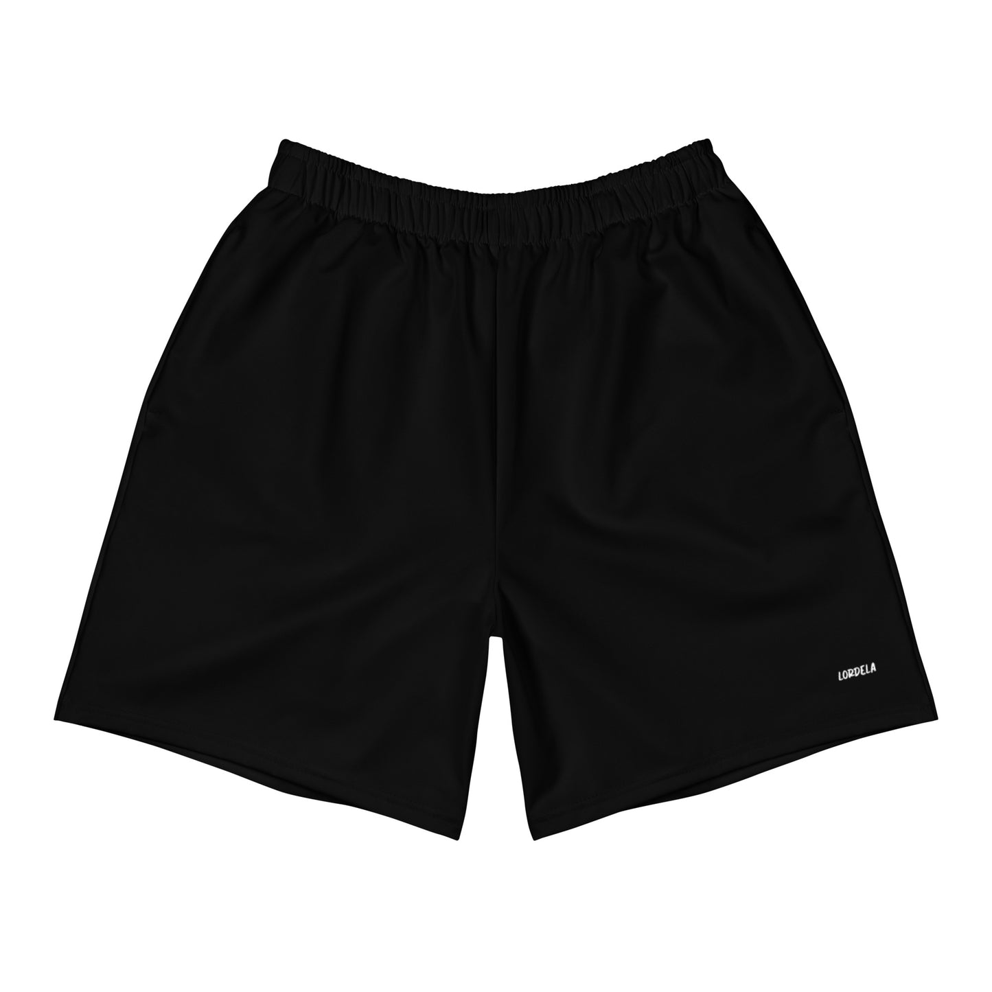 Lordela Black Men's Recycled Athletic Shorts