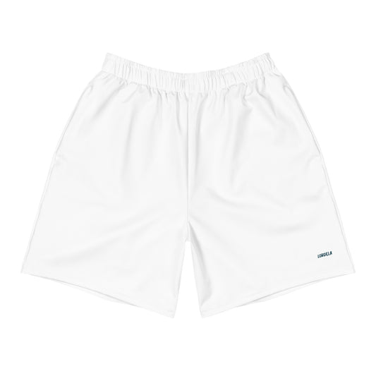 Lordela White Men's Recycled Athletic Shorts