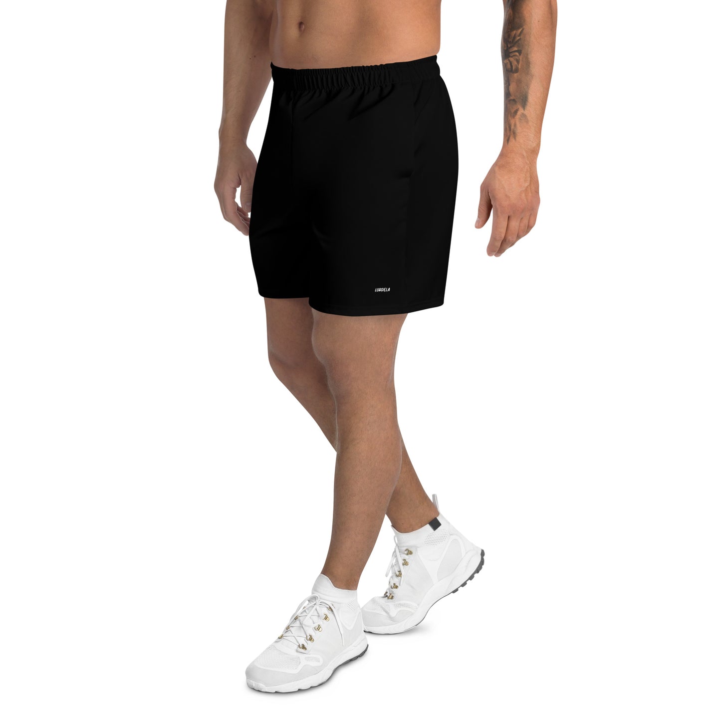 Lordela Black Men's Recycled Athletic Shorts