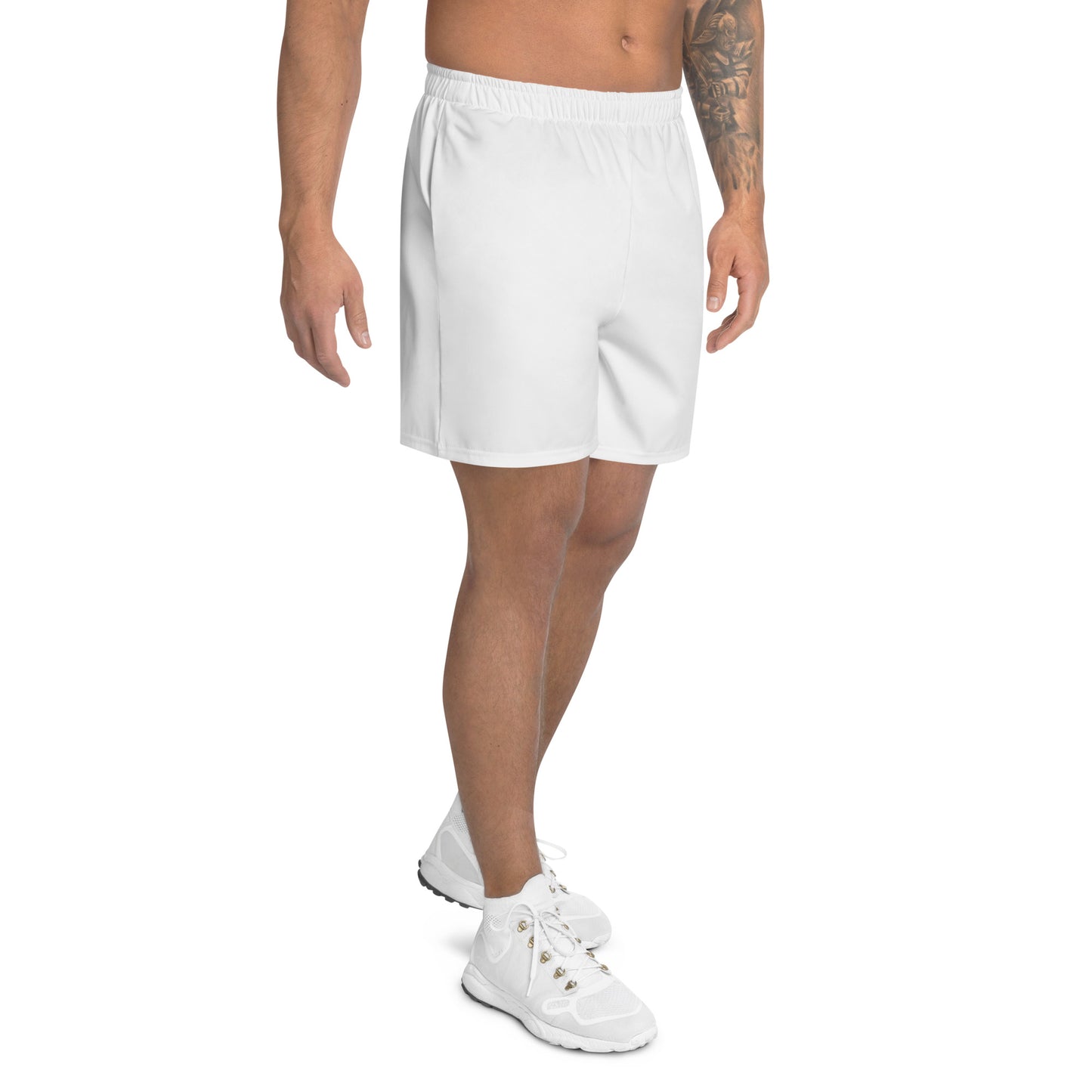 Lordela White Men's Recycled Athletic Shorts