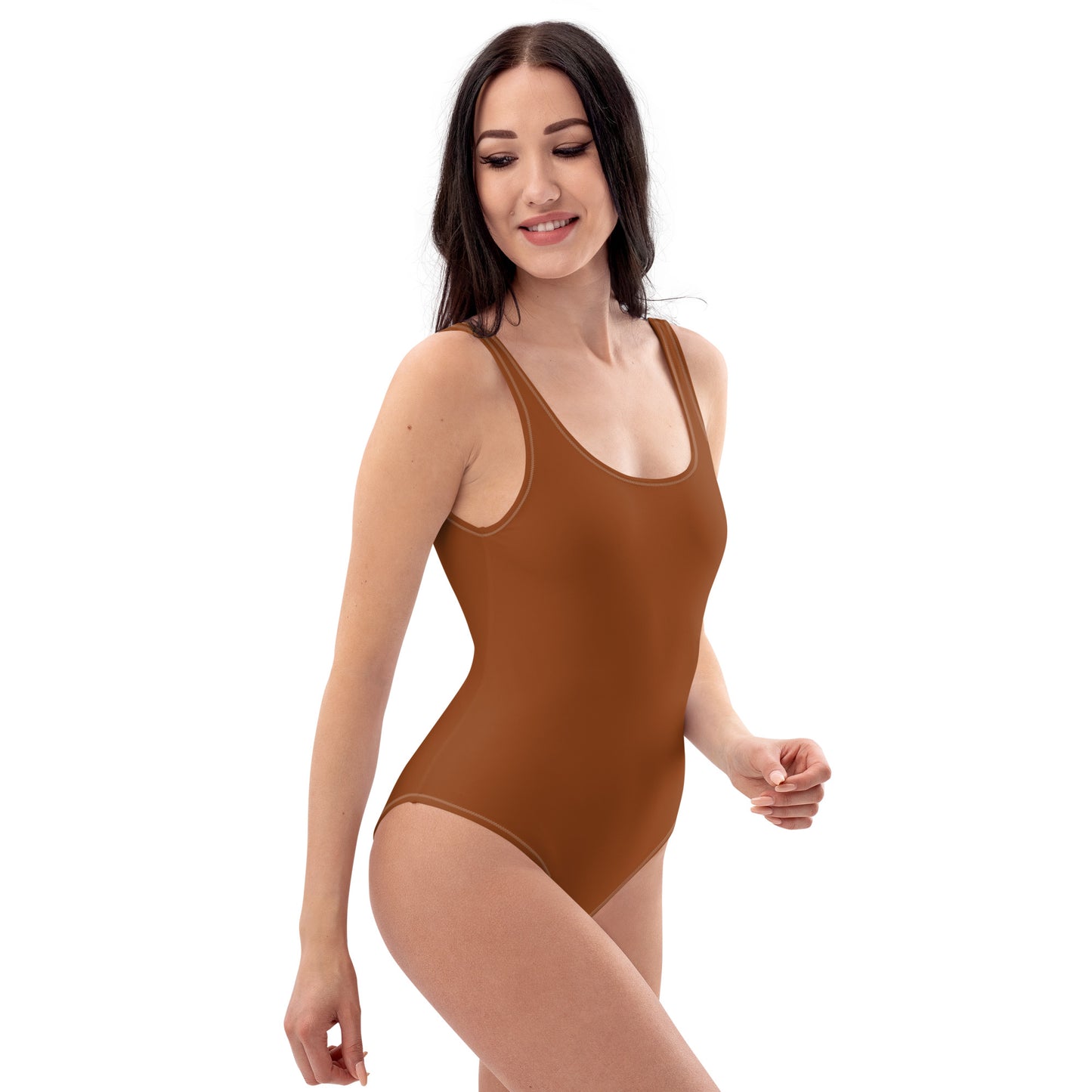 Lordela Saddle Brown One-Piece Swimsuit