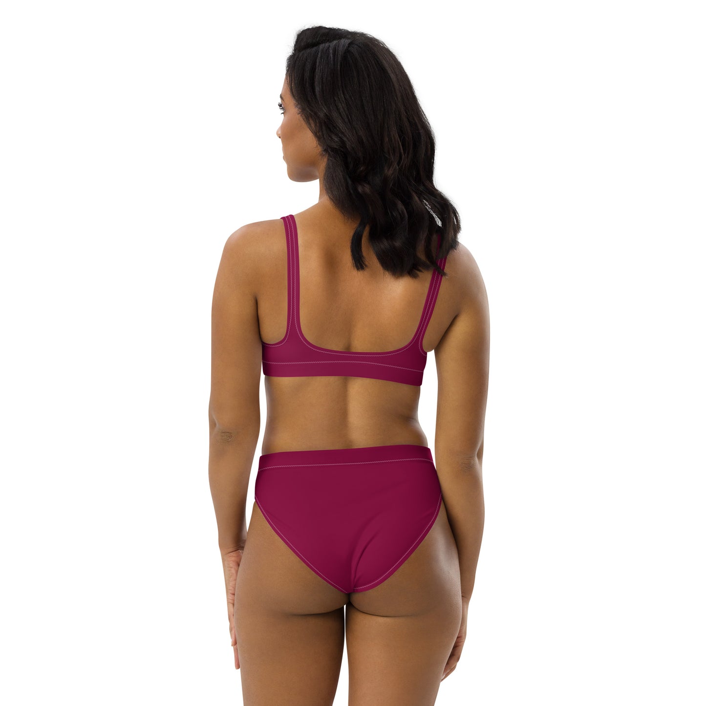 Lordela Burgundy Recycled High-Waisted Bikini