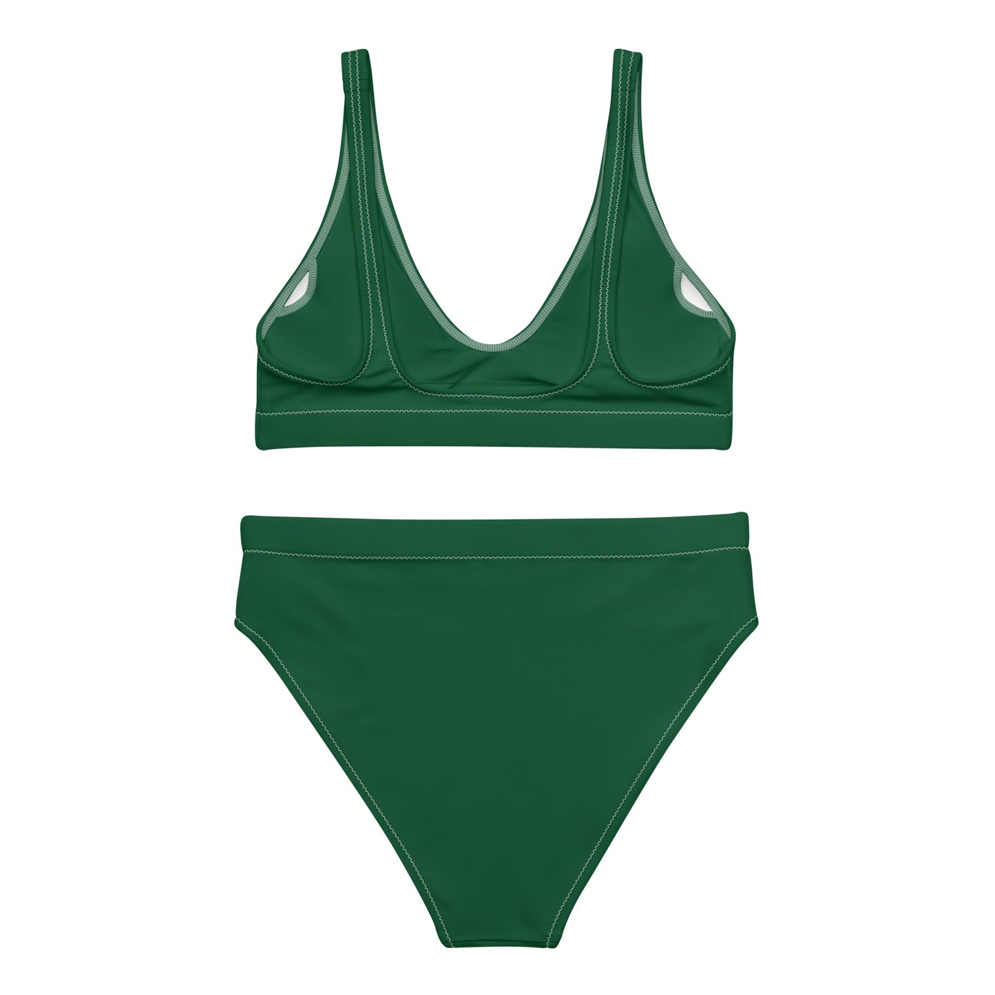 Lordela Forest Green Recycled High-Waisted Bikini