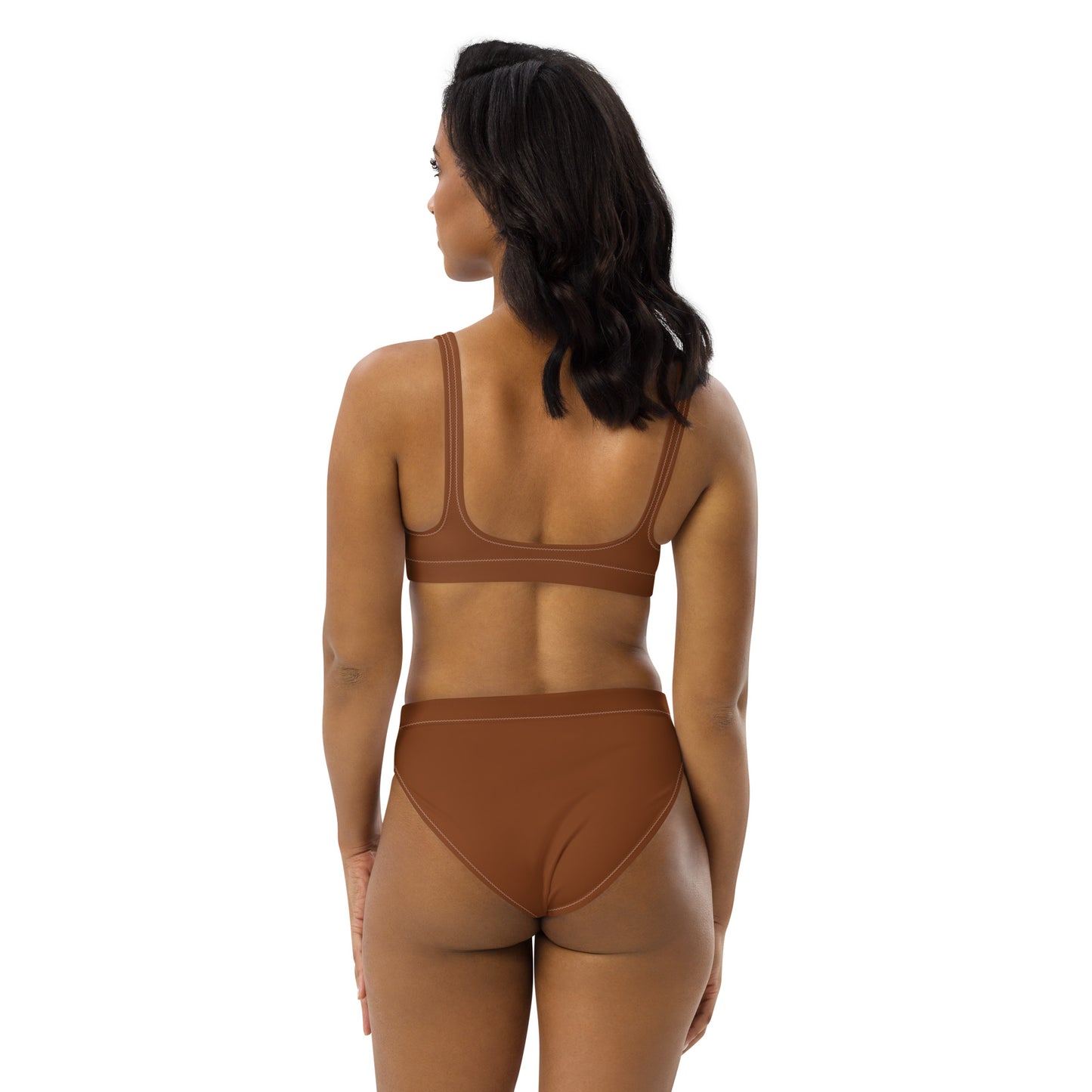 Lordela Saddle Brown Recycled High-Waisted Bikini