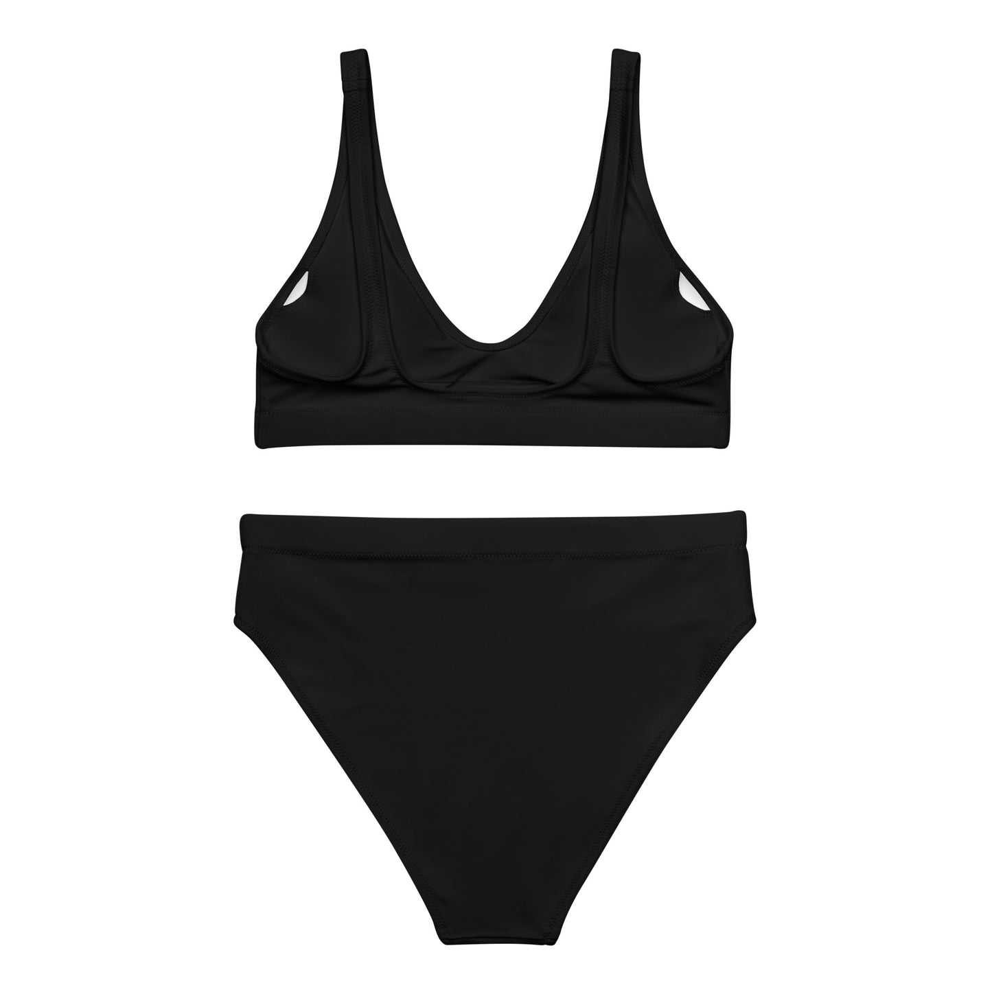 Lordela Black Recycled High-Waisted Bikini