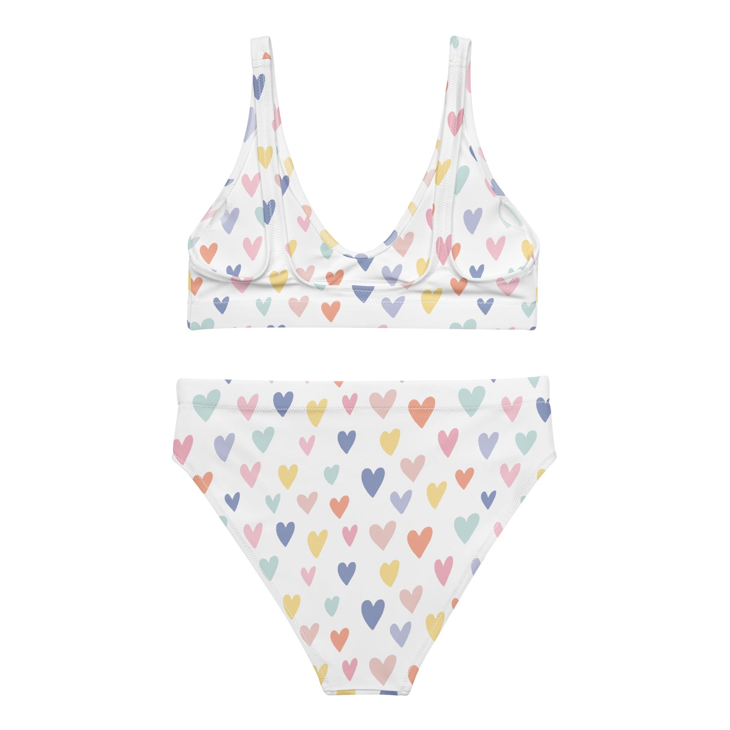 Lordela Hearts Recycled High-Waisted Bikini